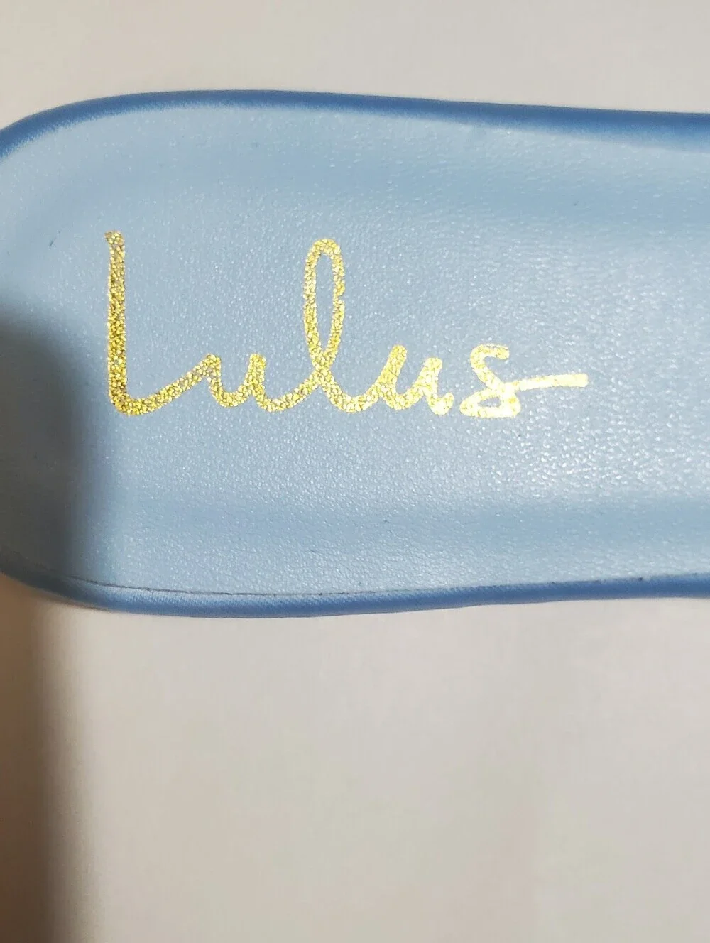 LULUS  ALSTERN WOVEN SLIDES SABDALS 8 . NWOT. SATIN BLUE